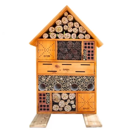 Hôtel à insectes géant en bois - 119 x 79 x 39 cm